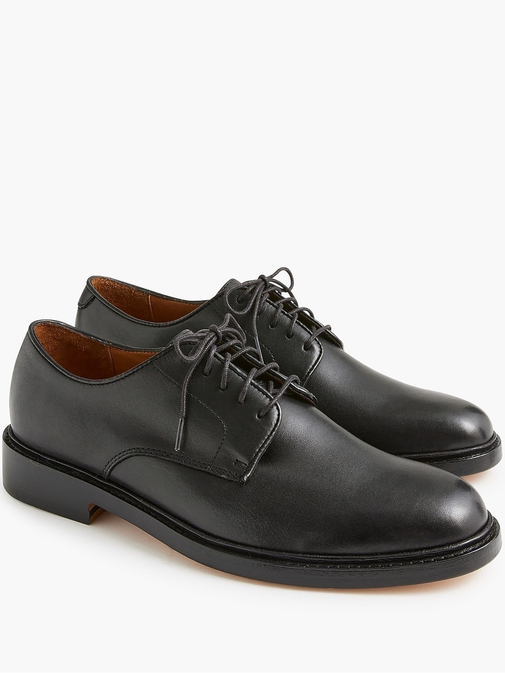 J. Crew Factory Men’s Lace Up Leather Derby Shoes in Black Size 9
